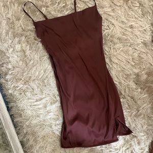 Silky mini dress